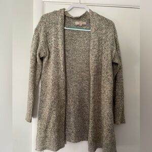 LOFT Grey Colored Open Faced Sweater